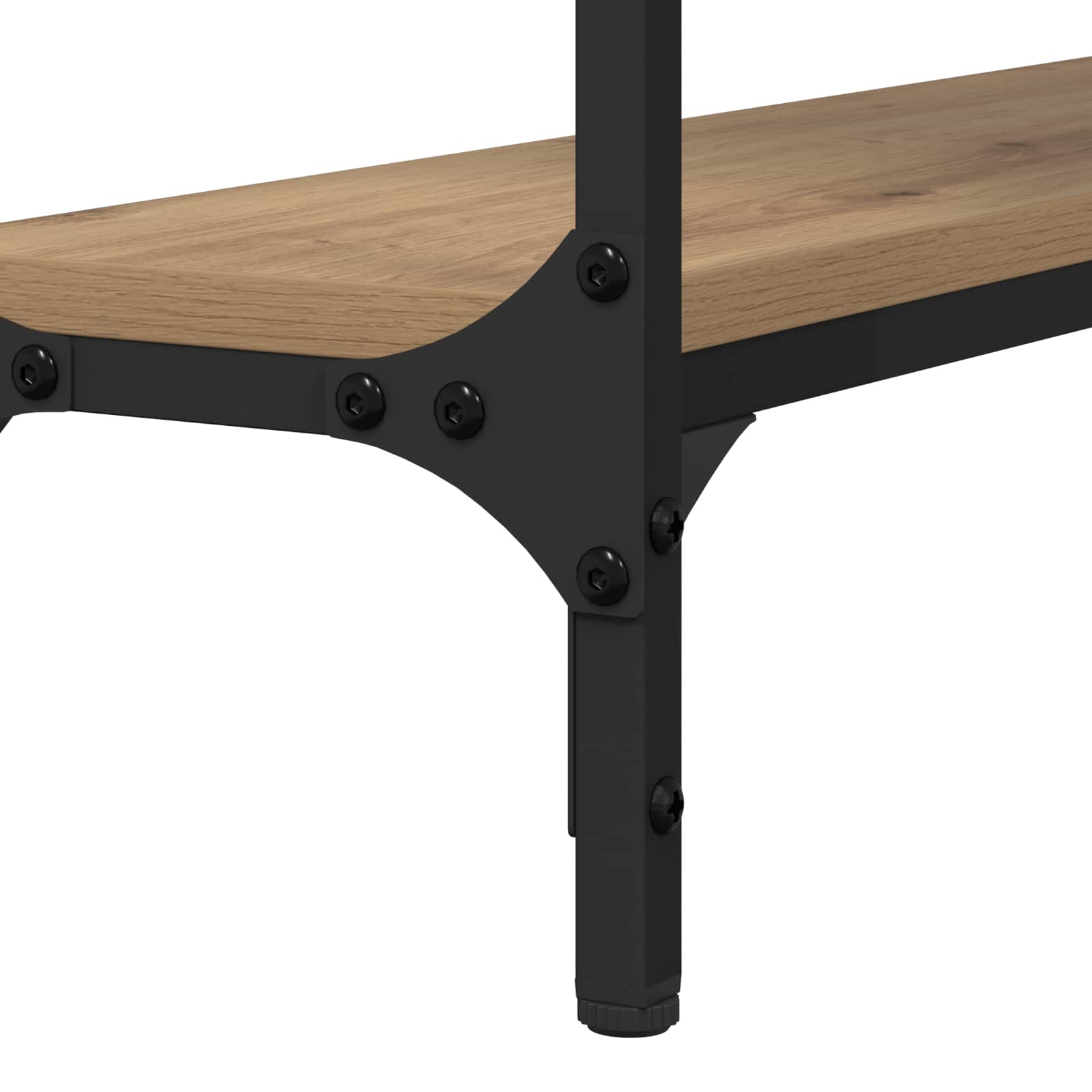 Wandtafel Artisan Eiken 100 x 22,5 x 75 cm Bewerkt hout is nu te koop bij PeponiXL, paradijselijk wonen!