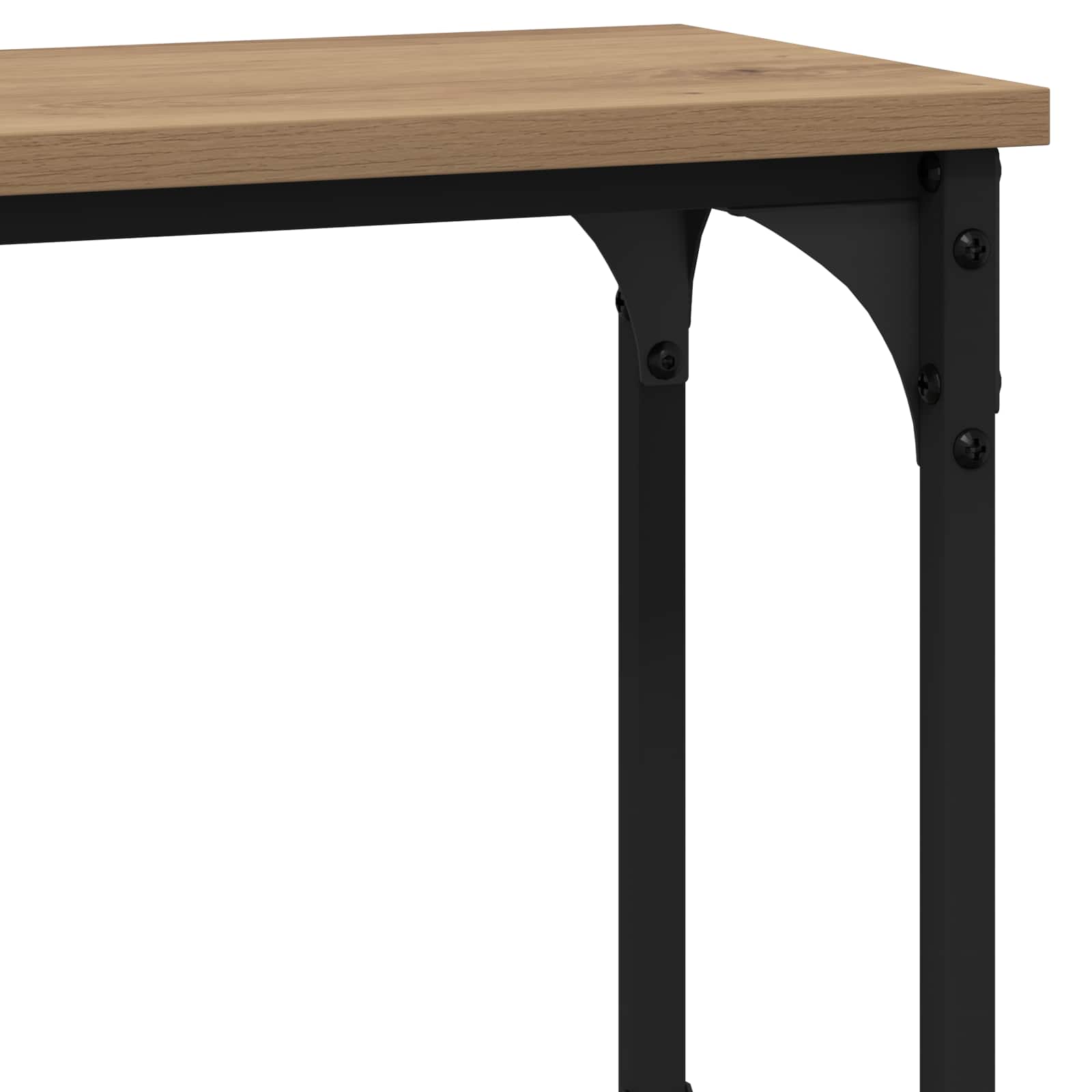 Wandtafel Artisan Eiken 100 x 22,5 x 75 cm Bewerkt hout is nu te koop bij PeponiXL, paradijselijk wonen!