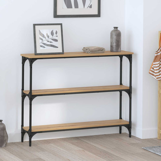 Wandtafel Artisan Eiken 100 x 22,5 x 75 cm Bewerkt hout is nu te koop bij PeponiXL, paradijselijk wonen!