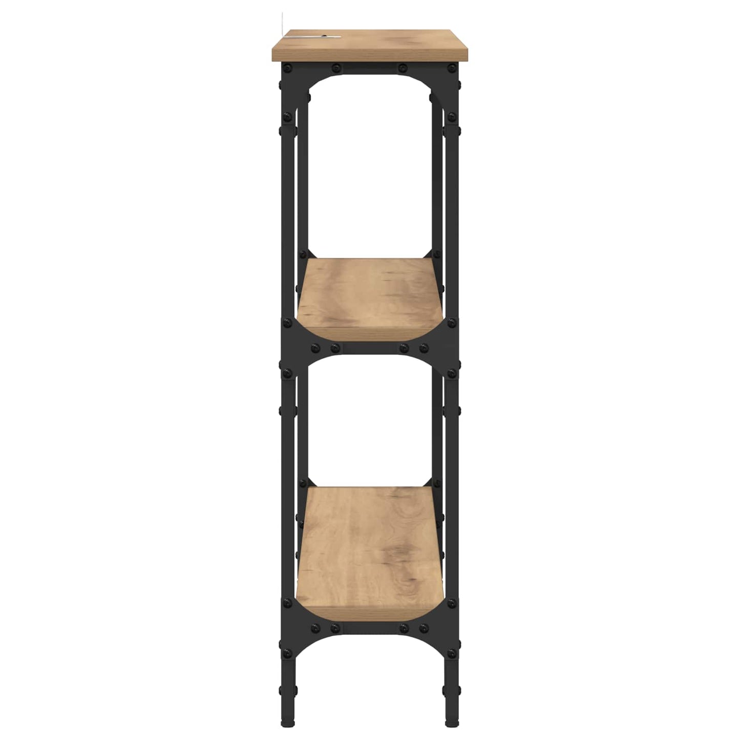 Wandtafel Artisan Eiken 100 x 22,5 x 75 cm Bewerkt hout is nu te koop bij PeponiXL, paradijselijk wonen!