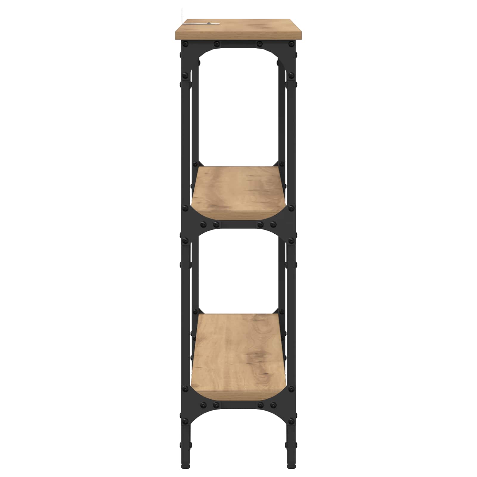 Wandtafel Artisan Eiken 100 x 22,5 x 75 cm Bewerkt hout is nu te koop bij PeponiXL, paradijselijk wonen!