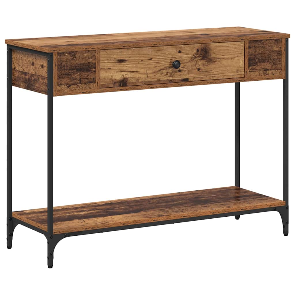 Wandtafel Anders Oud hout 100 x 34.5 x 75 cm Bewerkt hout is nu te koop bij PeponiXL, paradijselijk wonen!