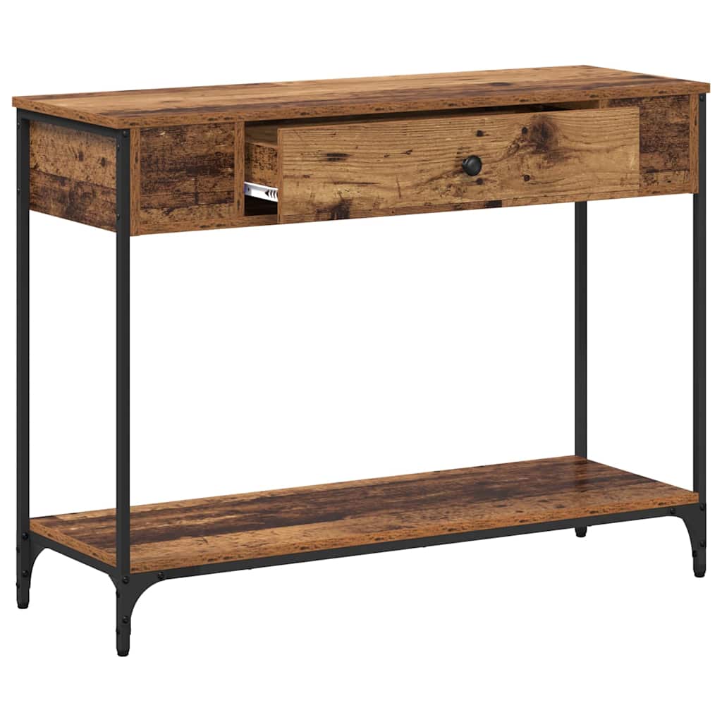Wandtafel Anders Oud hout 100 x 34.5 x 75 cm Bewerkt hout is nu te koop bij PeponiXL, paradijselijk wonen!