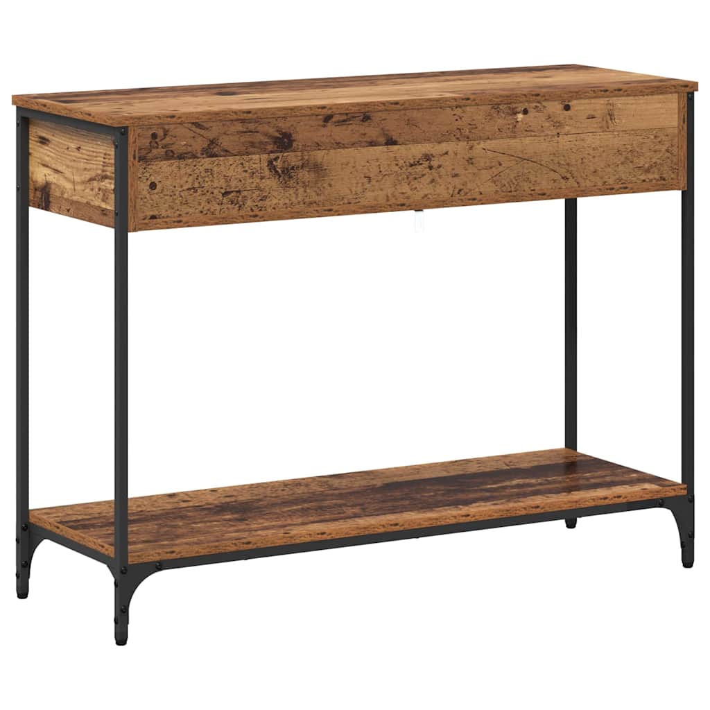 Wandtafel Anders Oud hout 100 x 34.5 x 75 cm Bewerkt hout is nu te koop bij PeponiXL, paradijselijk wonen!