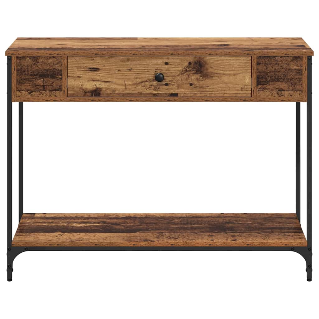 Wandtafel Anders Oud hout 100 x 34.5 x 75 cm Bewerkt hout is nu te koop bij PeponiXL, paradijselijk wonen!