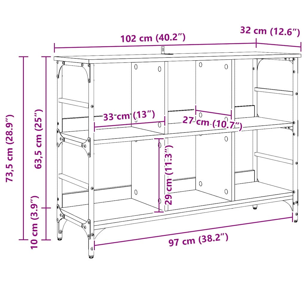 Dressoir Artisan Eiken 102 x 32 x 73,5 cm is nu te koop bij PeponiXL, paradijselijk wonen!