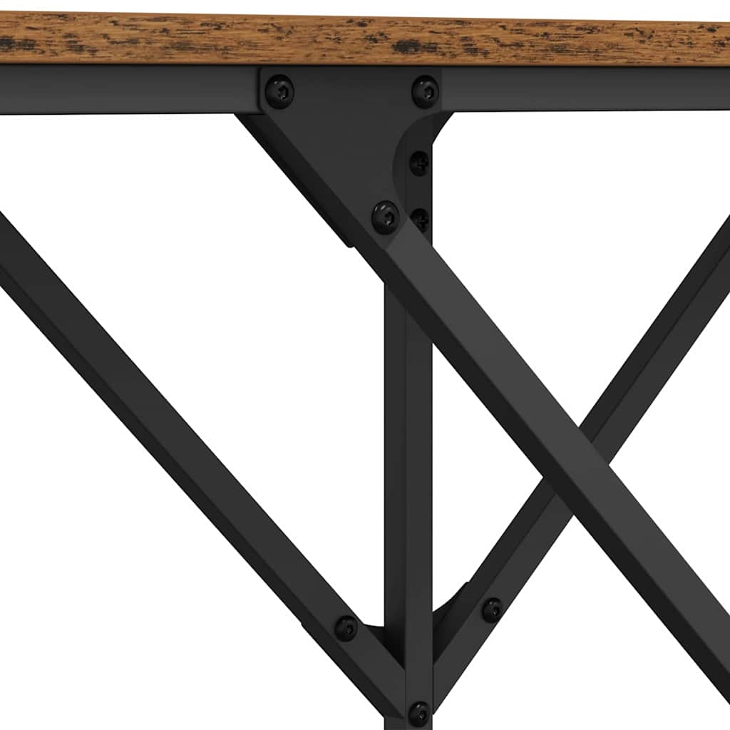Wandtafel Oud Hout 140 x 29 x 75 cm Bewerkt hout is nu te koop bij PeponiXL, paradijselijk wonen!