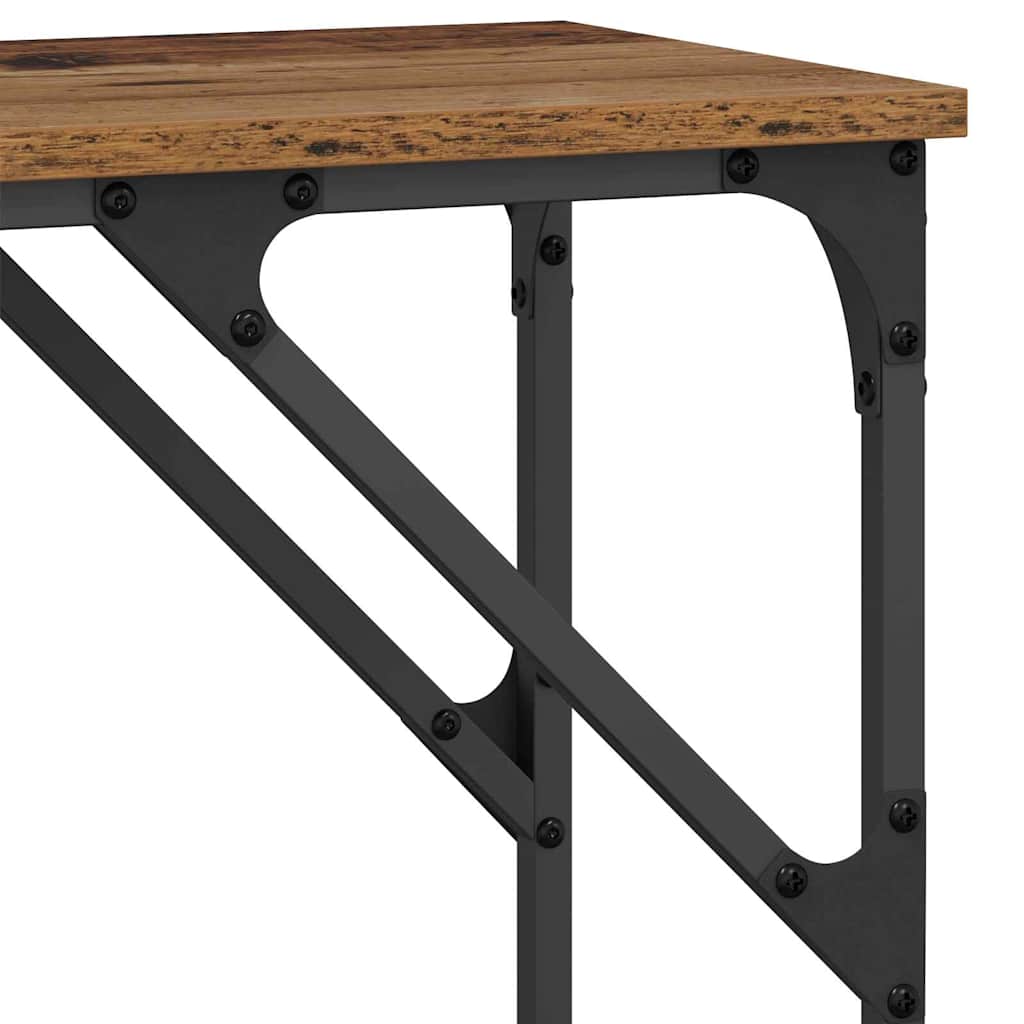 Wandtafel Oud Hout 140 x 29 x 75 cm Bewerkt hout is nu te koop bij PeponiXL, paradijselijk wonen!