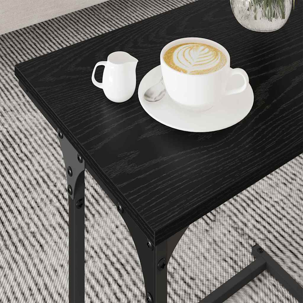 Nesting Koffietafel 3 pcs Zwart eiken Bewerkt hout is nu te koop bij PeponiXL, paradijselijk wonen!