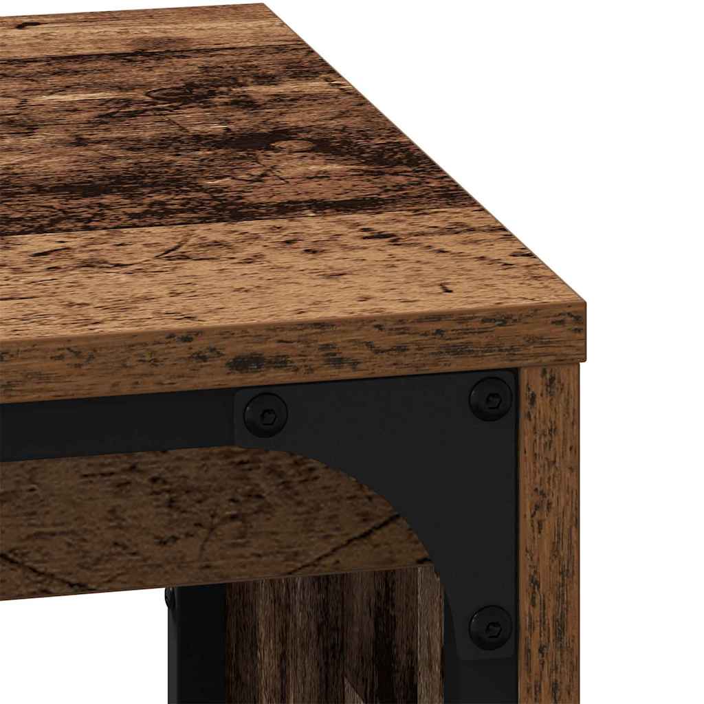 Salontafel 3 pcs Oudhout Bewerkt hout is nu te koop bij PeponiXL, paradijselijk wonen!