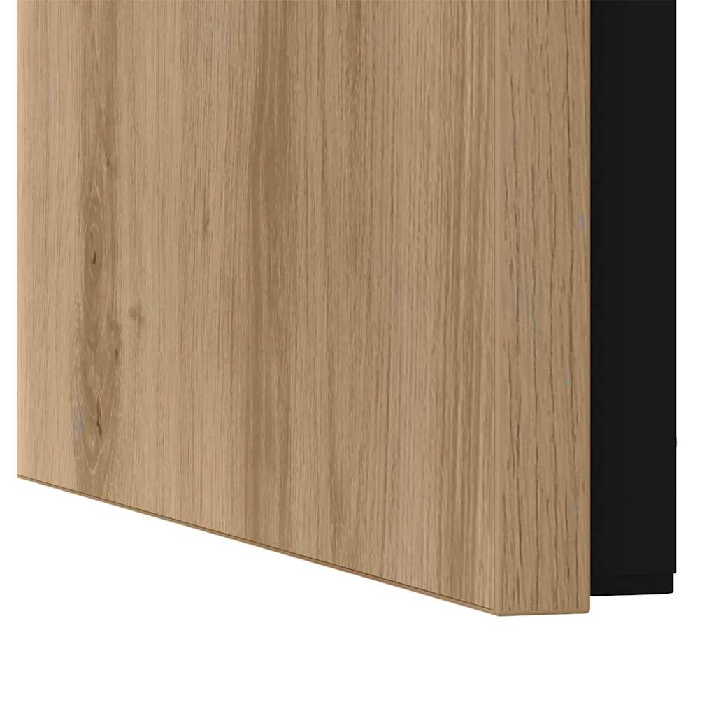 Salontafel 3 pcs Artisan Eiken Bewerkt hout is nu te koop bij PeponiXL, paradijselijk wonen!