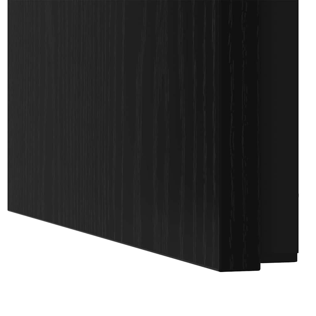 Salontafel 3 pcs Zwart Eiken Bewerkt hout is nu te koop bij PeponiXL, paradijselijk wonen!