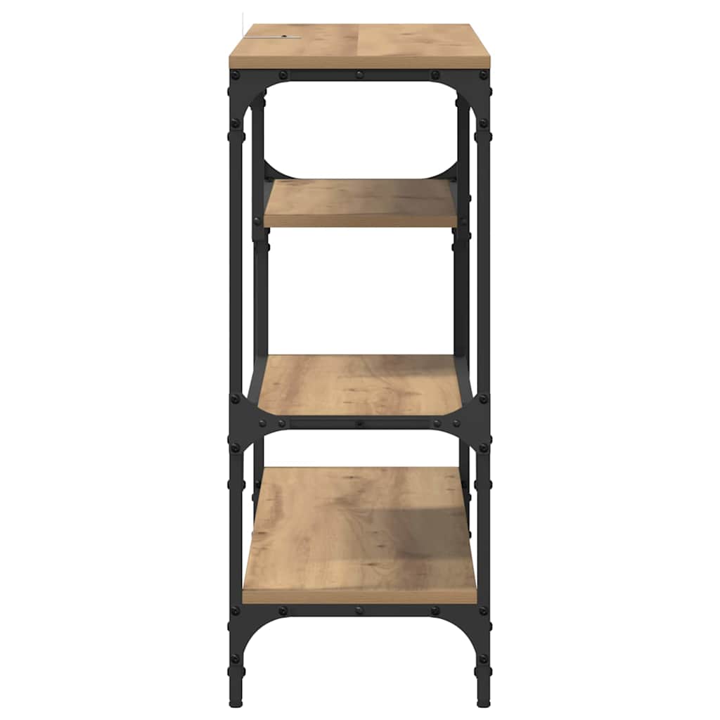 Wandtafel met plank Artisan Eiken 100 x 30 x 75 cm Bewerkt hout is nu te koop bij PeponiXL, paradijselijk wonen!