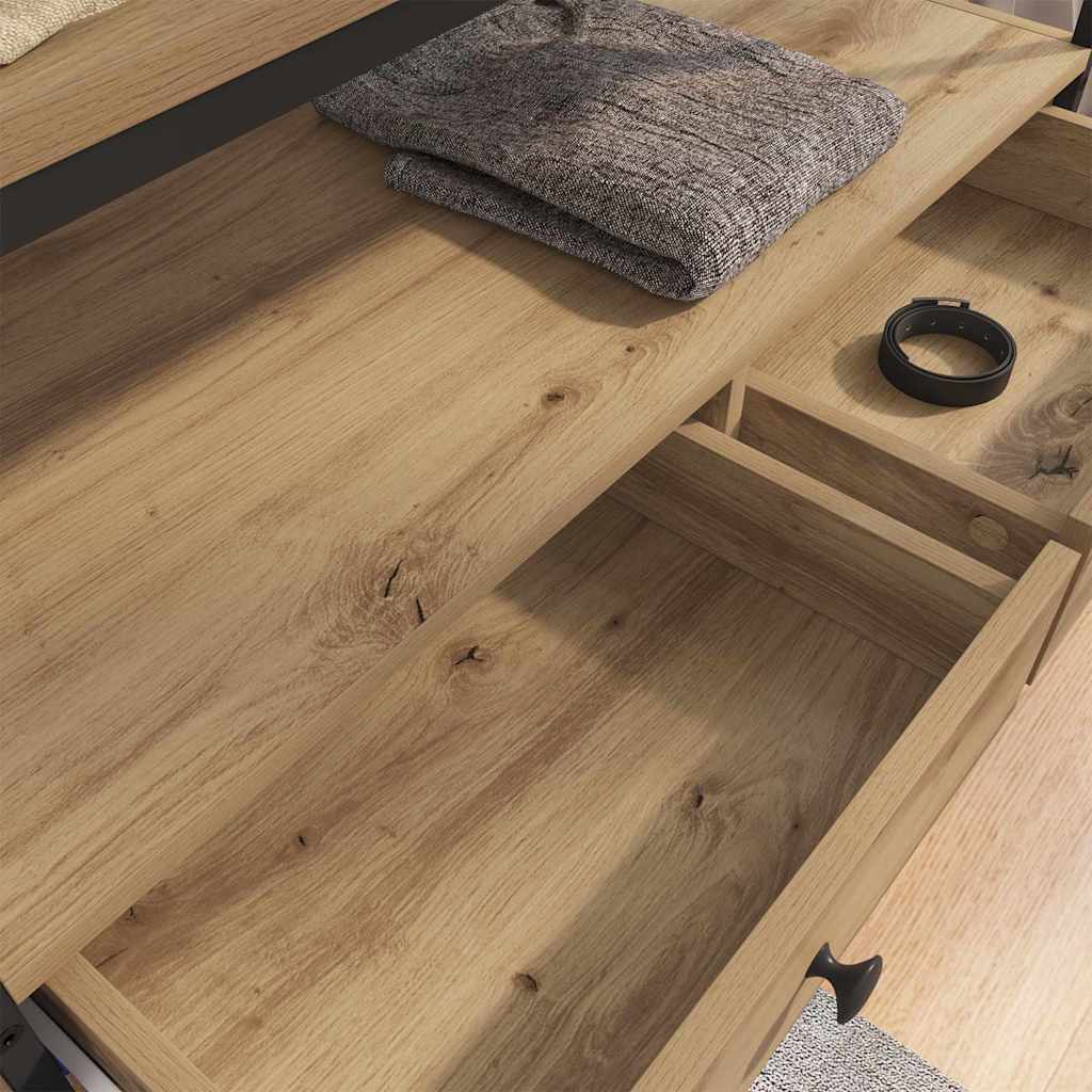 Kledingkast artisanaal eikenkleurig 89 x 39 x 184.5 cm is nu te koop bij PeponiXL, paradijselijk wonen!