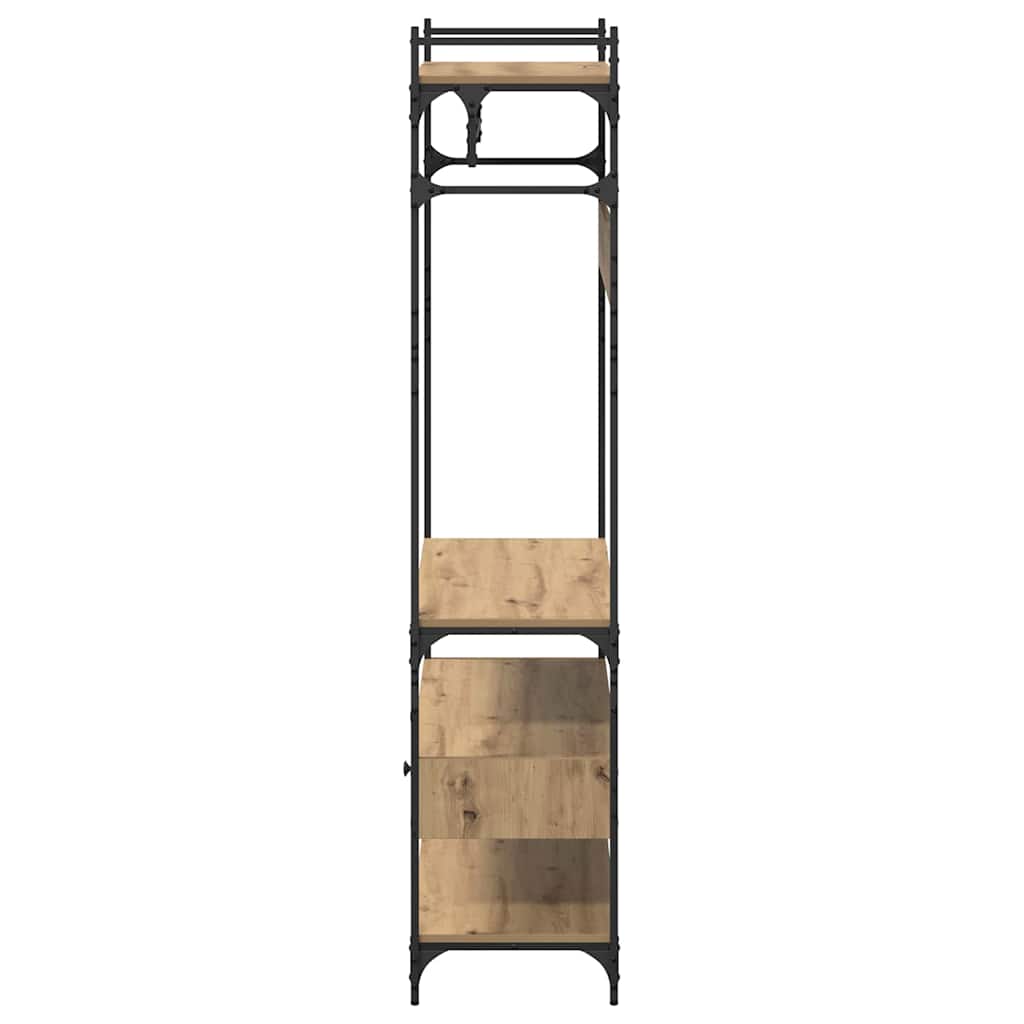 Kledingkast artisanaal eikenkleurig 89 x 39 x 184.5 cm is nu te koop bij PeponiXL, paradijselijk wonen!