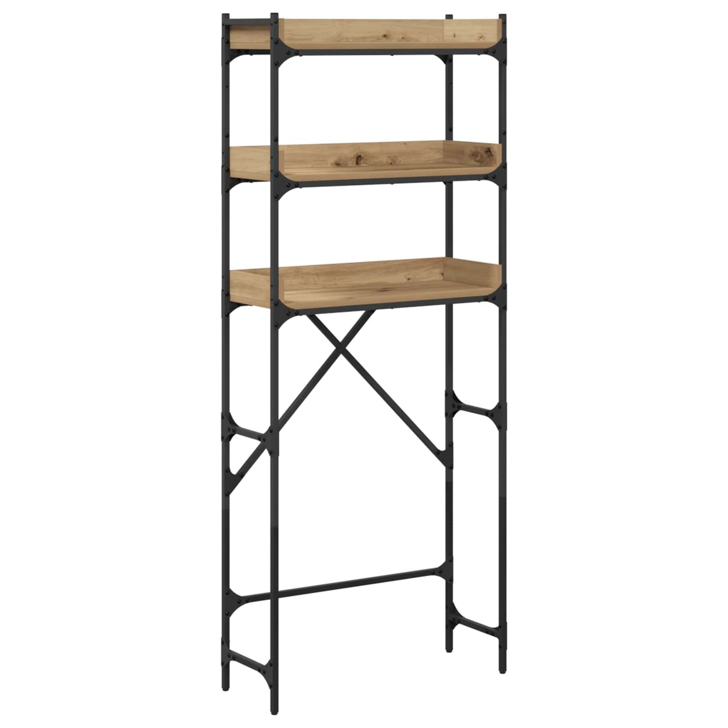 Wasmachineplank Artisan Eiken 67 x 25 x 163 cm Bewerkt hout is nu te koop bij PeponiXL, paradijselijk wonen!