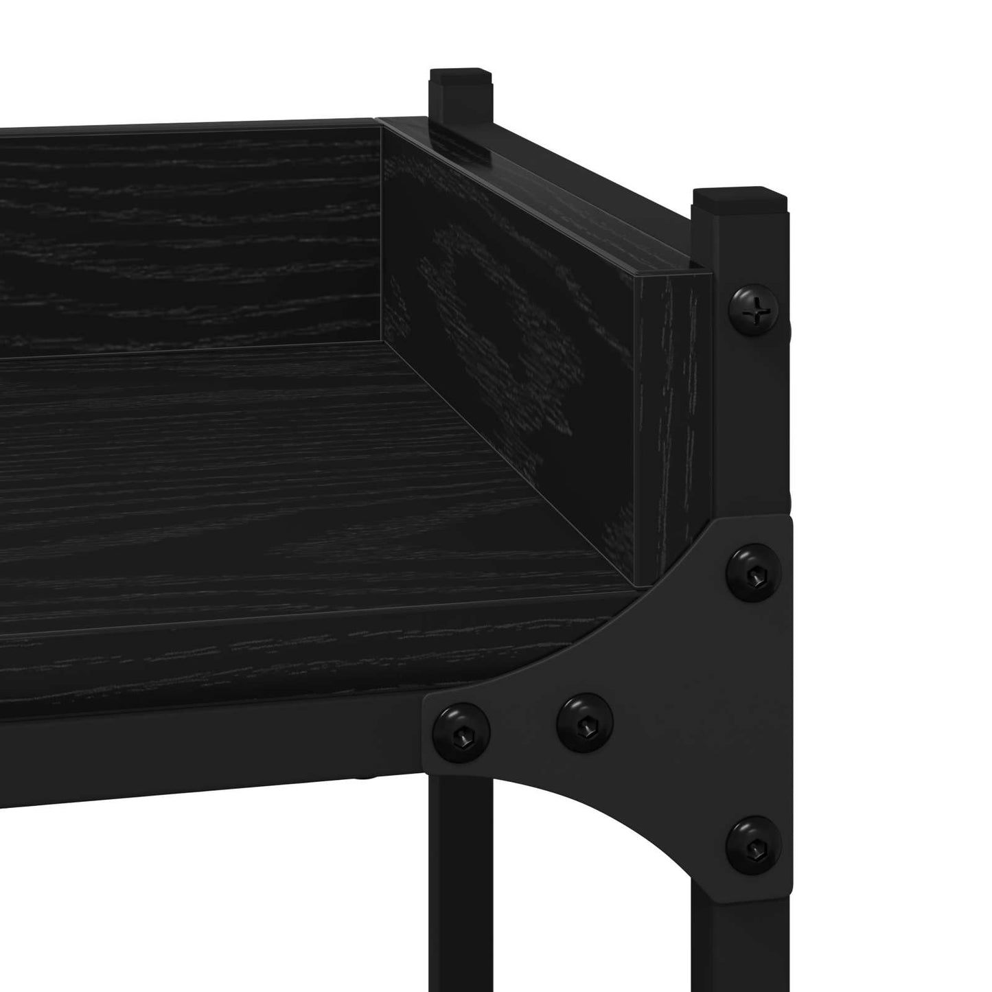 Wasmachineplank Zwart 0ak 67 x 25 x 163 cm Bewerkt hout is nu te koop bij PeponiXL, paradijselijk wonen!