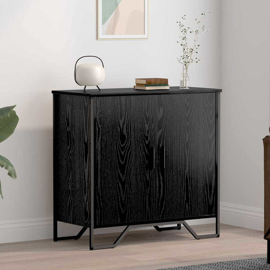Dressoir Zwart Eiken 78 x 35 x 74.5 cm is nu te koop bij PeponiXL, paradijselijk wonen!