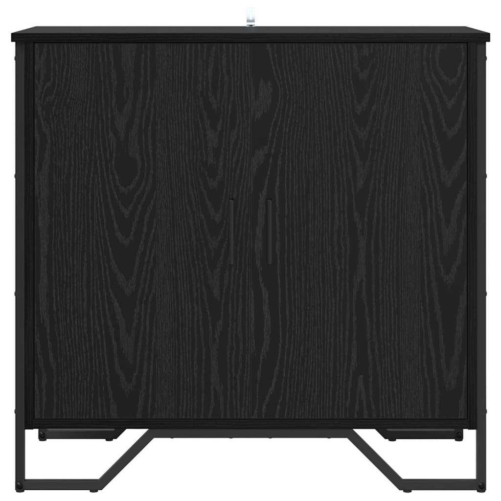 Dressoir Zwart Eiken 78 x 35 x 74.5 cm is nu te koop bij PeponiXL, paradijselijk wonen!