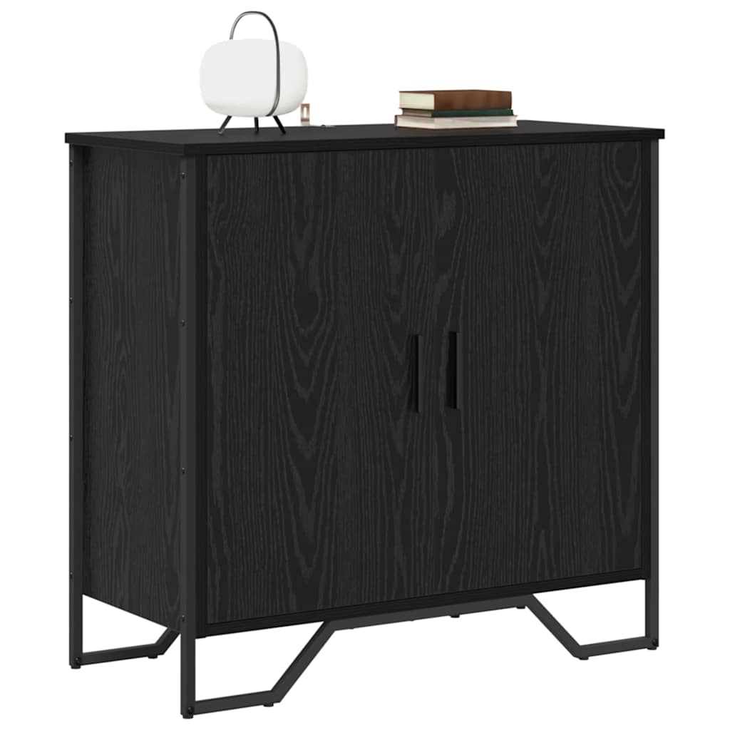 Dressoir Zwart Eiken 78 x 35 x 74.5 cm is nu te koop bij PeponiXL, paradijselijk wonen!