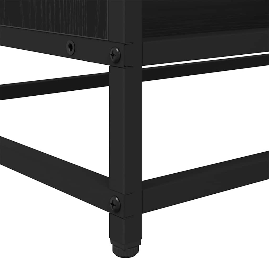 TV Eenheden Zwart Eiken 61 x 40 x 46 cm Bewerkt hout is nu te koop bij PeponiXL, paradijselijk wonen!