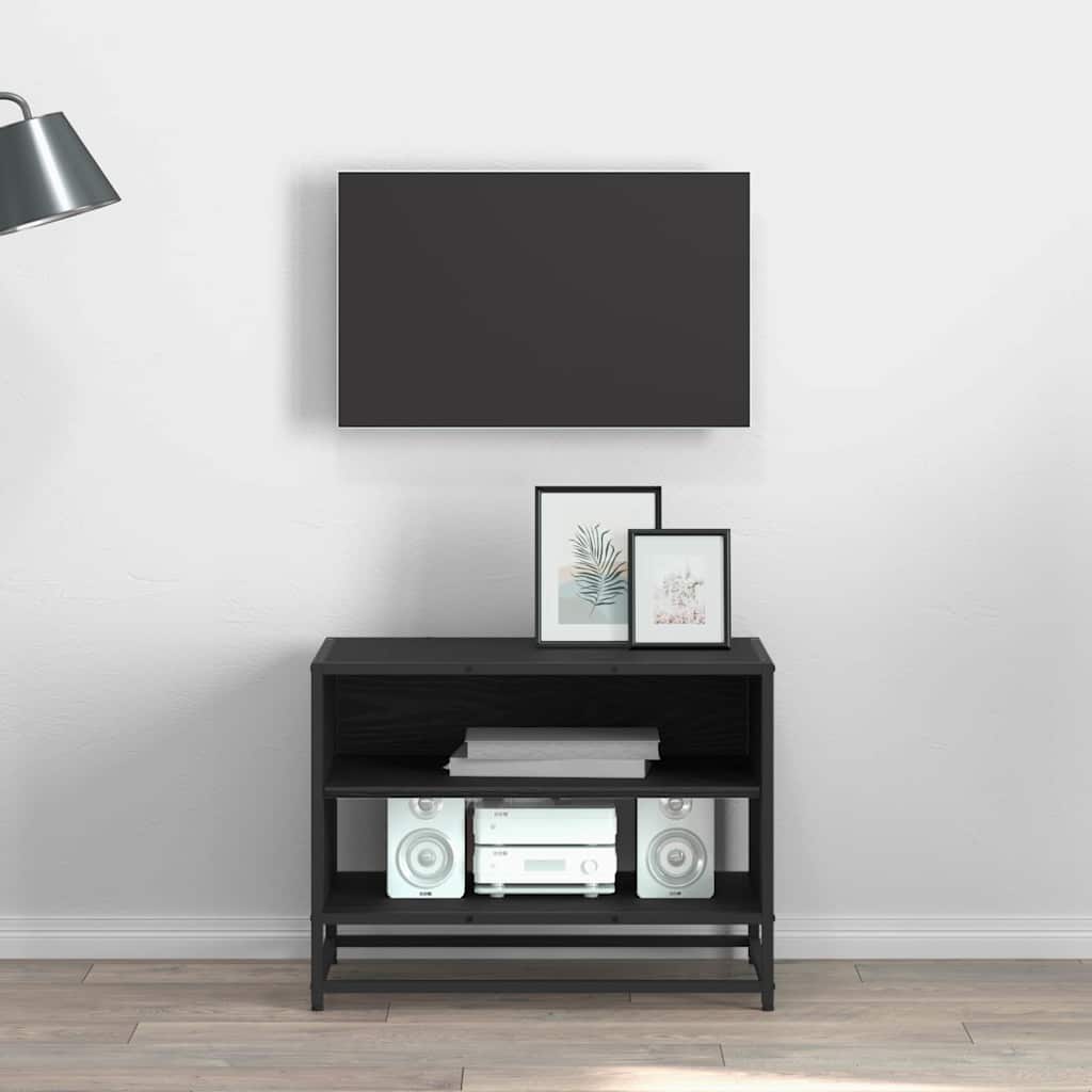 TV Eenheden Zwart Eiken 61 x 40 x 46 cm Bewerkt hout is nu te koop bij PeponiXL, paradijselijk wonen!