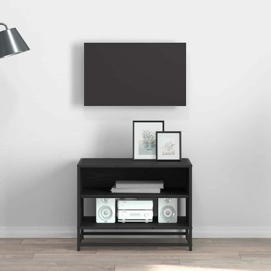 TV Eenheden Zwart Eiken 61 x 40 x 46 cm Bewerkt hout is nu te koop bij PeponiXL, paradijselijk wonen!