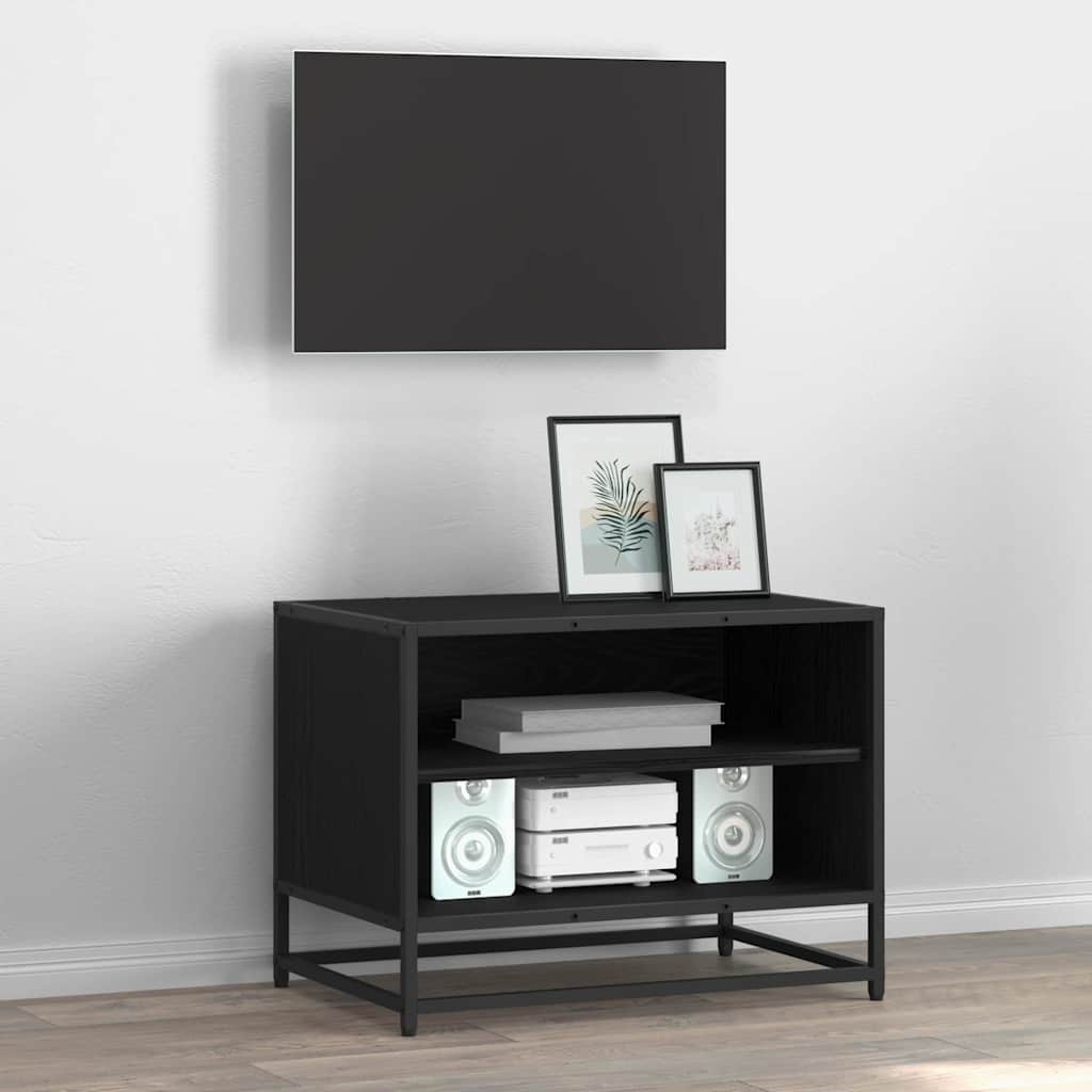 TV Eenheden Zwart Eiken 61 x 40 x 46 cm Bewerkt hout is nu te koop bij PeponiXL, paradijselijk wonen!