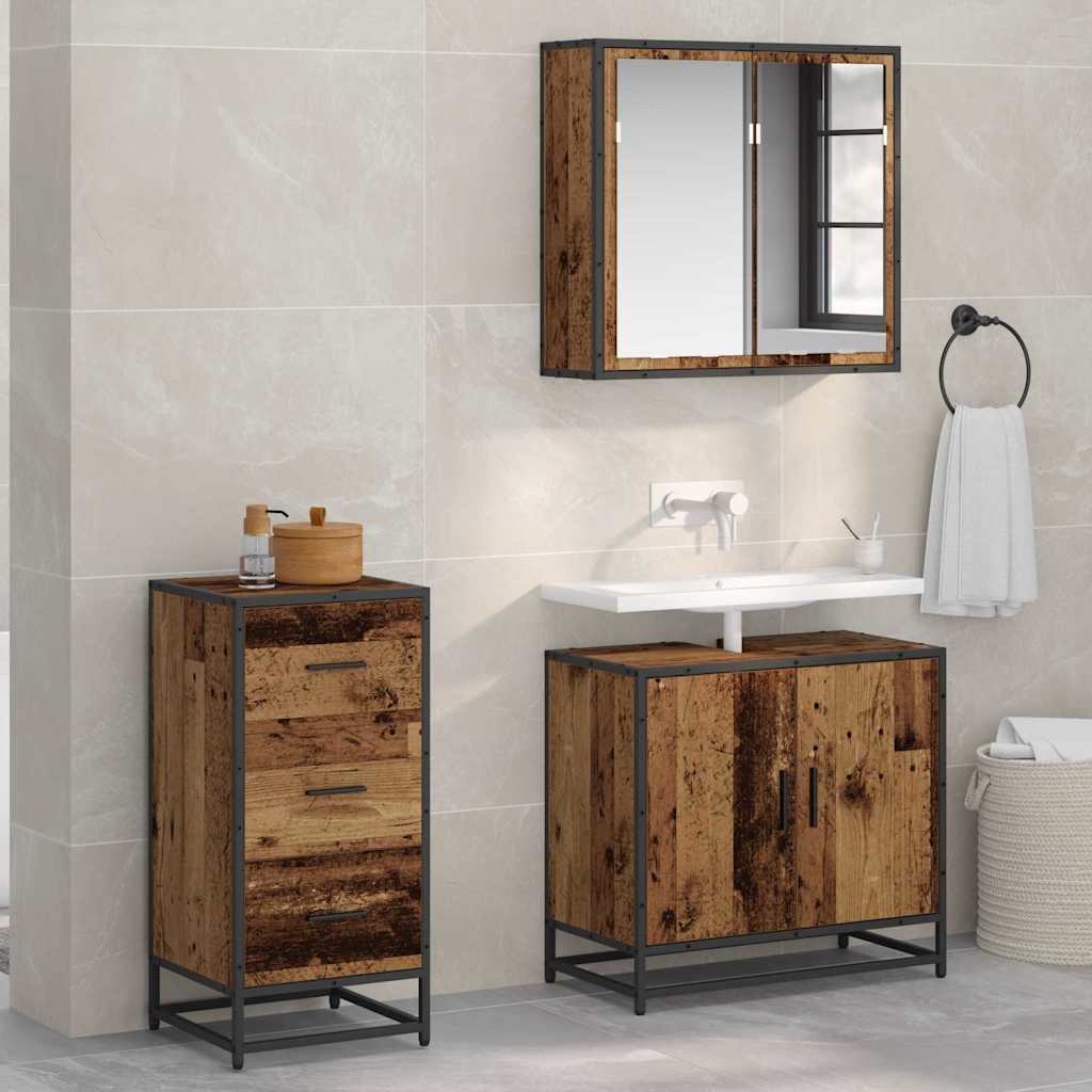 Dressoir Oudhout 35,5 x 35 x 76 cm is nu te koop bij PeponiXL, paradijselijk wonen!