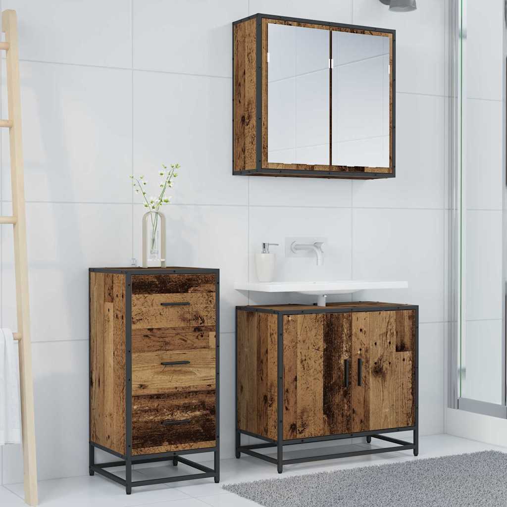 Dressoir Oudhout 35,5 x 35 x 76 cm is nu te koop bij PeponiXL, paradijselijk wonen!