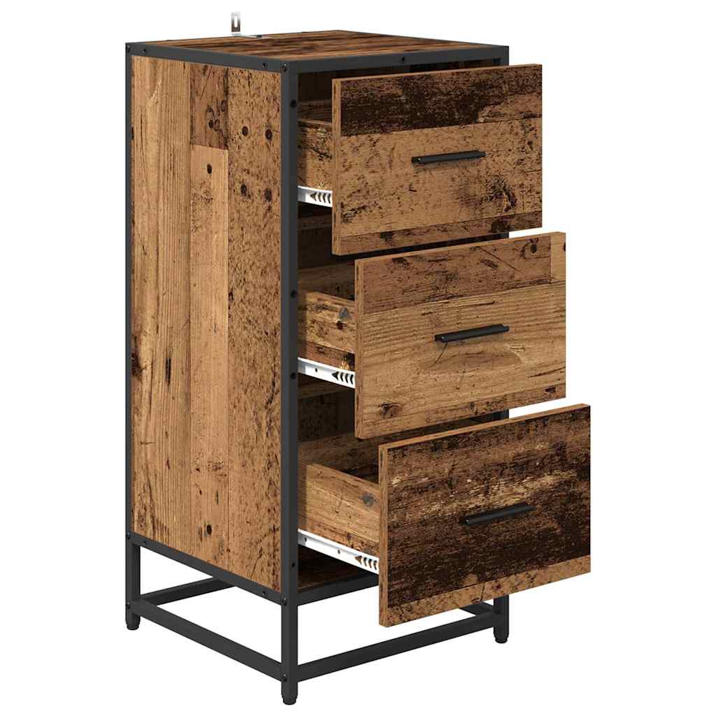Dressoir Oudhout 35,5 x 35 x 76 cm is nu te koop bij PeponiXL, paradijselijk wonen!