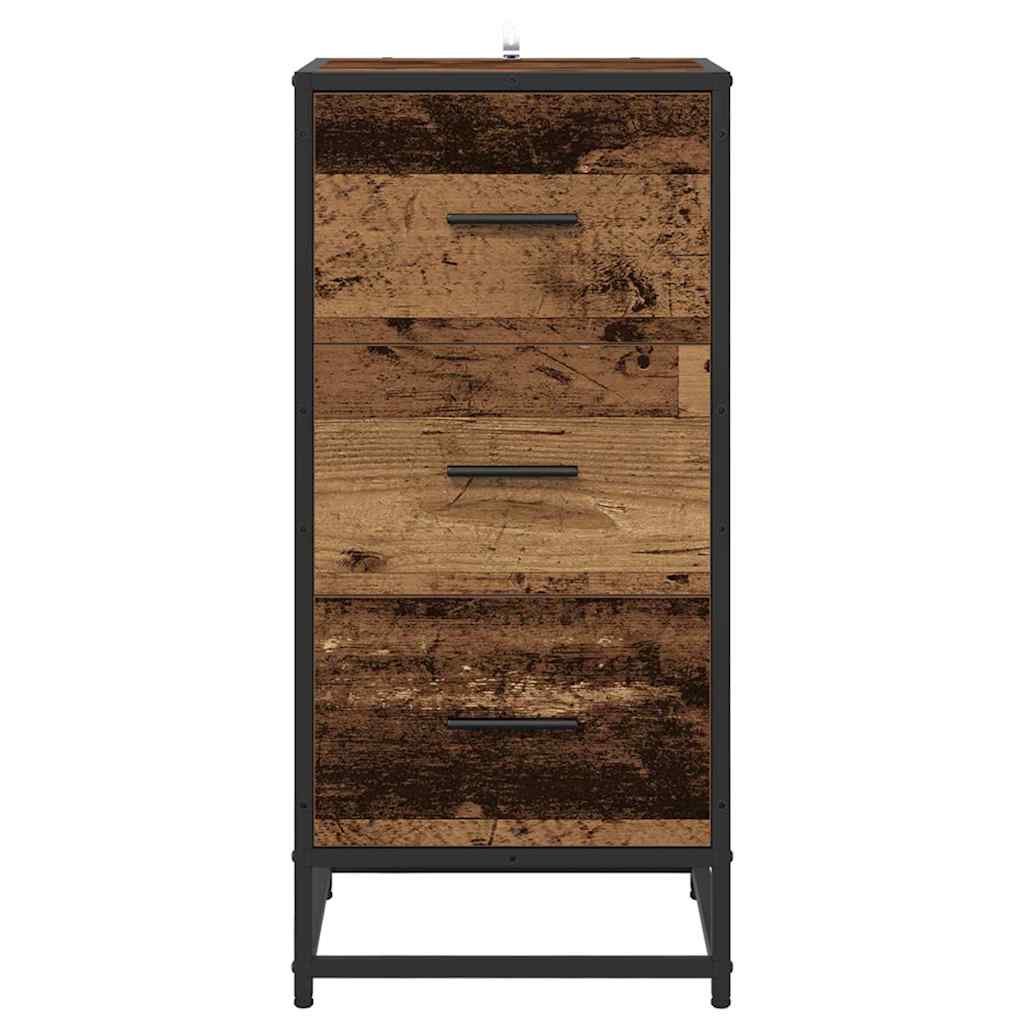 Dressoir Oudhout 35,5 x 35 x 76 cm is nu te koop bij PeponiXL, paradijselijk wonen!