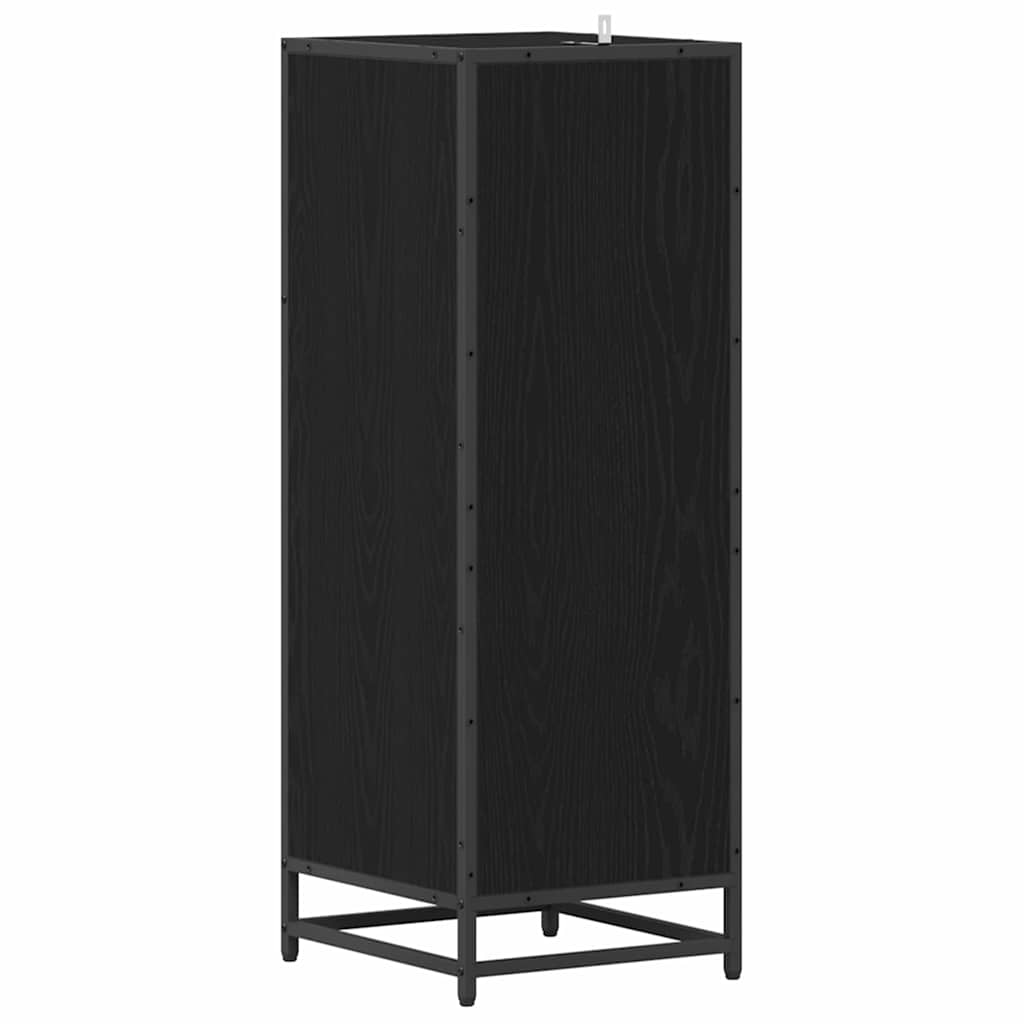 Badkamermeubelset Zwart Eiken 35 x 37,5 x 100 cm Bewerkt hout is nu te koop bij PeponiXL, paradijselijk wonen!