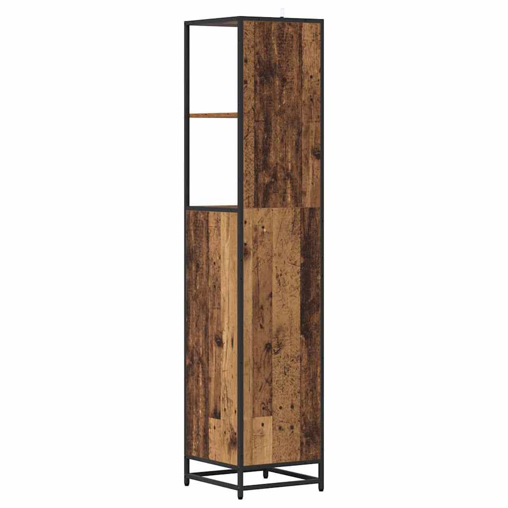 Badkamermeubelset Oud Hout 35 x 37,5 x 166 cm Bewerkt hout is nu te koop bij PeponiXL, paradijselijk wonen!