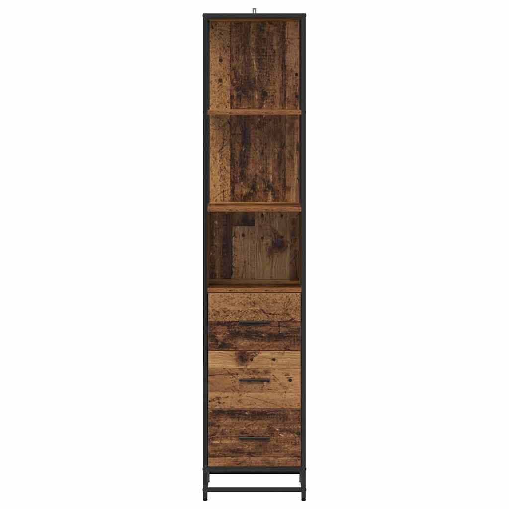 Badkamermeubelset Oud Hout 35 x 37,5 x 166 cm Bewerkt hout is nu te koop bij PeponiXL, paradijselijk wonen!