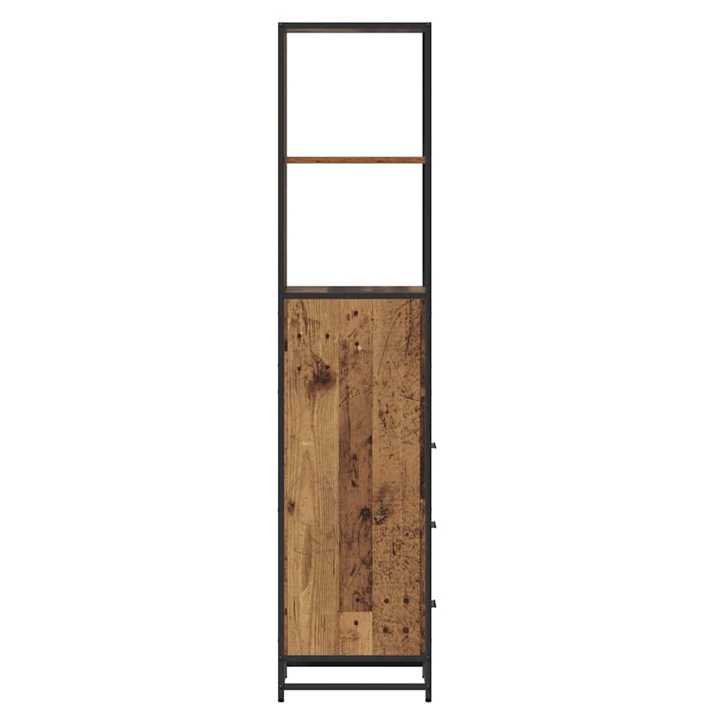 Badkamermeubelset Oud Hout 35 x 37,5 x 166 cm Bewerkt hout is nu te koop bij PeponiXL, paradijselijk wonen!