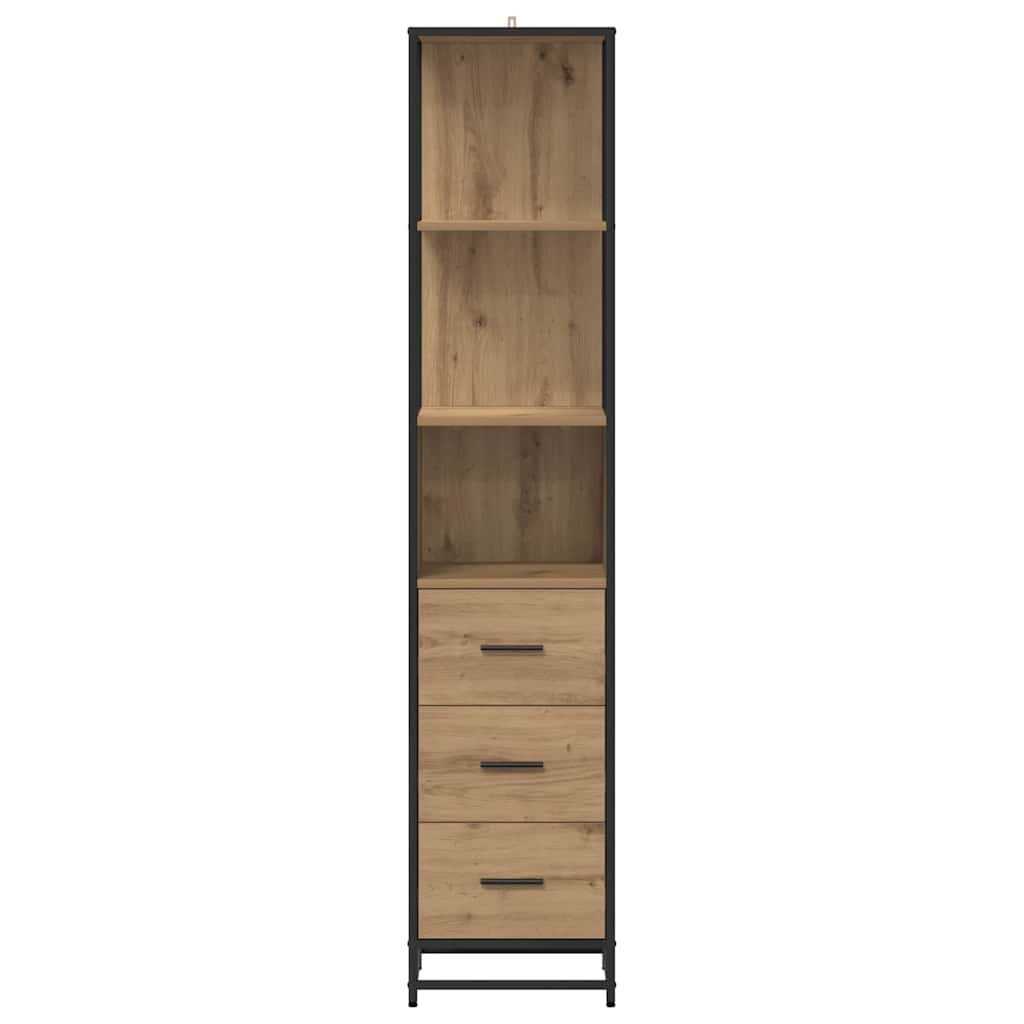 Badkamermeubelset Artisan Eiken 35 x 37,5 x 166 cm Bewerkt hout is nu te koop bij PeponiXL, paradijselijk wonen!