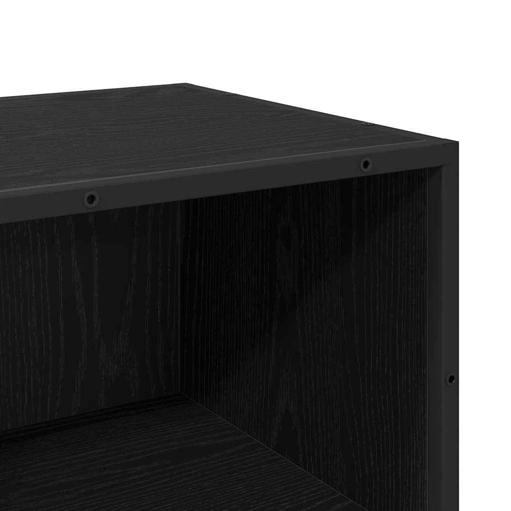 Badkamermeubelset Zwart Eiken 35 x 37,5 x 100 cm Bewerkt hout is nu te koop bij PeponiXL, paradijselijk wonen!