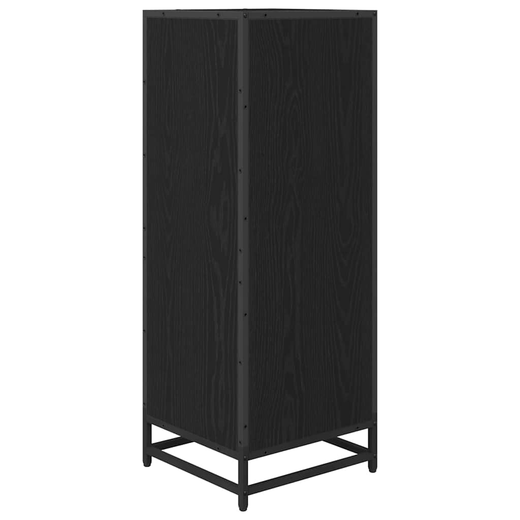 Badkamermeubelset Zwart Eiken 35 x 37,5 x 100 cm Bewerkt hout is nu te koop bij PeponiXL, paradijselijk wonen!