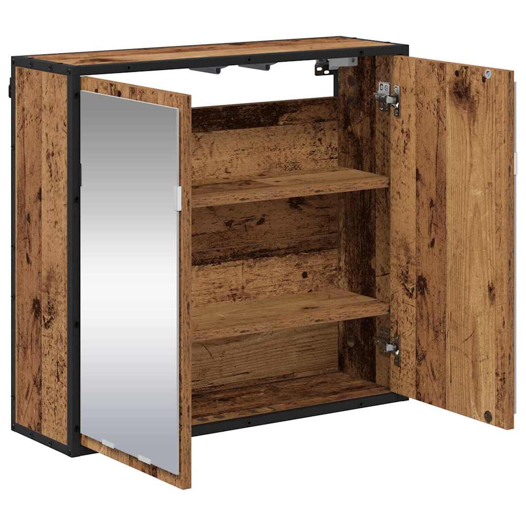 Wandplank met plank Wandgemonteerd Oudhout 65 x 20 x 60 cm is nu te koop bij PeponiXL, paradijselijk wonen!