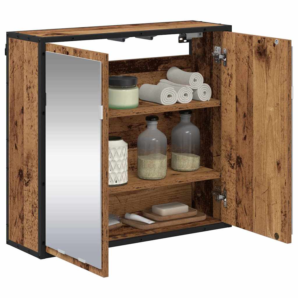 Wandplank met plank Wandgemonteerd Oudhout 65 x 20 x 60 cm is nu te koop bij PeponiXL, paradijselijk wonen!