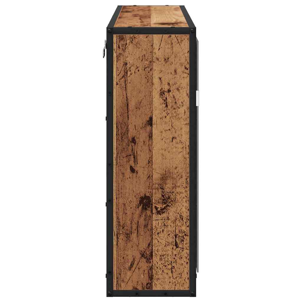 Wandplank met plank Wandgemonteerd Oudhout 65 x 20 x 60 cm is nu te koop bij PeponiXL, paradijselijk wonen!