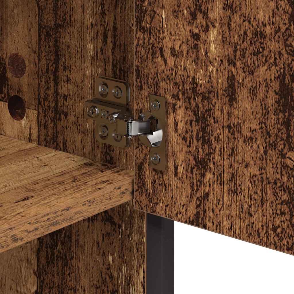 Wandplank met plank Wandgemonteerd Oudhout 65 x 20 x 60 cm is nu te koop bij PeponiXL, paradijselijk wonen!