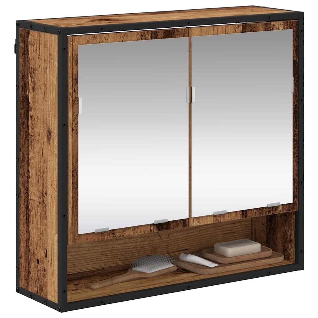 Wandplank met plank Wandgemonteerd Oudhout 65 x 20 x 60 cm is nu te koop bij PeponiXL, paradijselijk wonen!