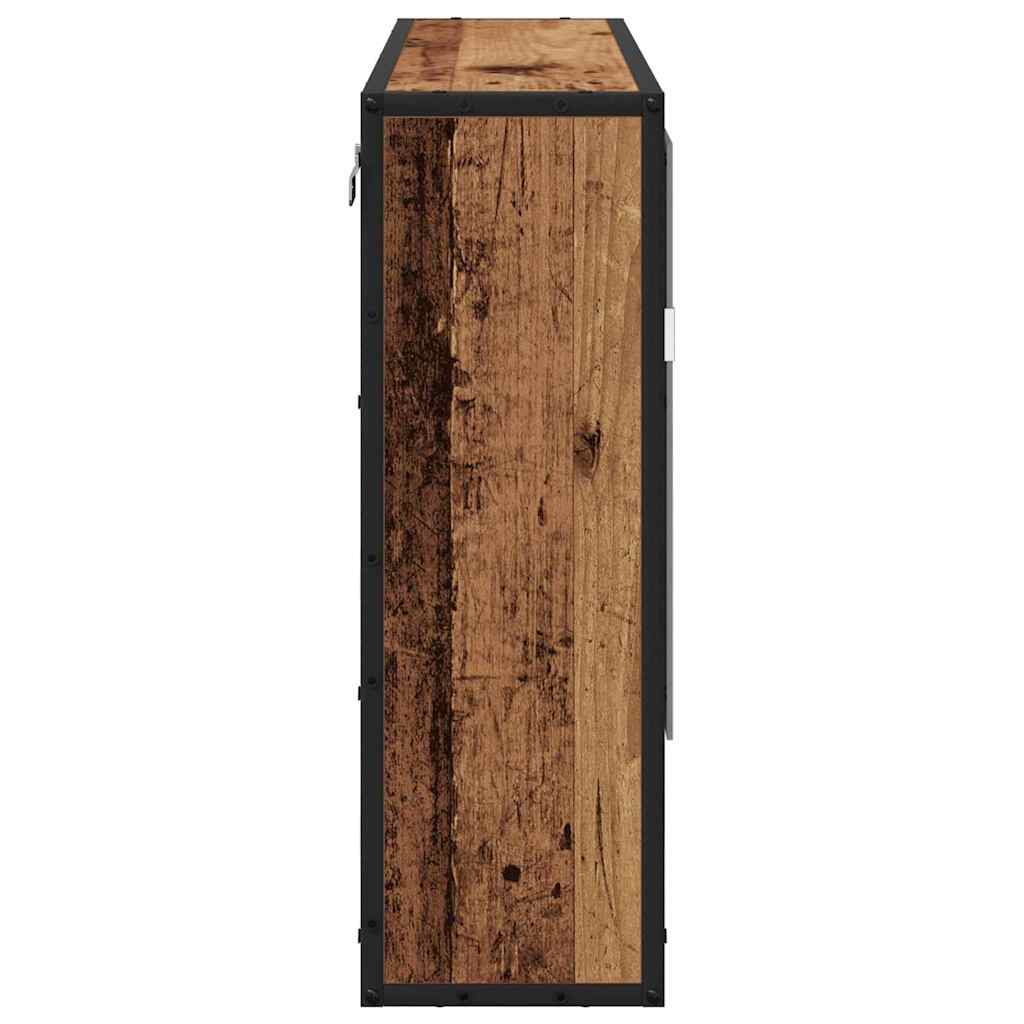 Wandplank met plank Wandgemonteerd Oudhout 65 x 20 x 60 cm is nu te koop bij PeponiXL, paradijselijk wonen!
