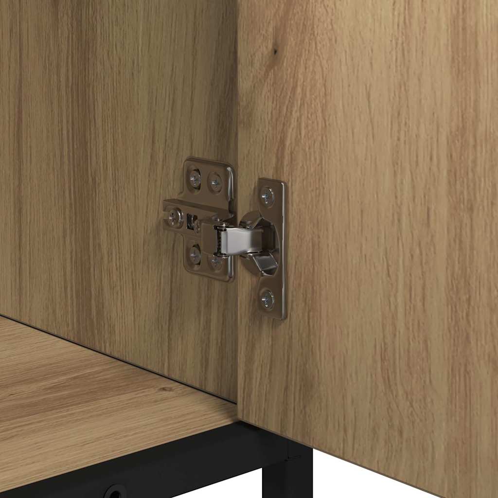 Badkamerkast Artisan Eiken 90 x 33 x 60 cm Bewerkt hout is nu te koop bij PeponiXL, paradijselijk wonen!