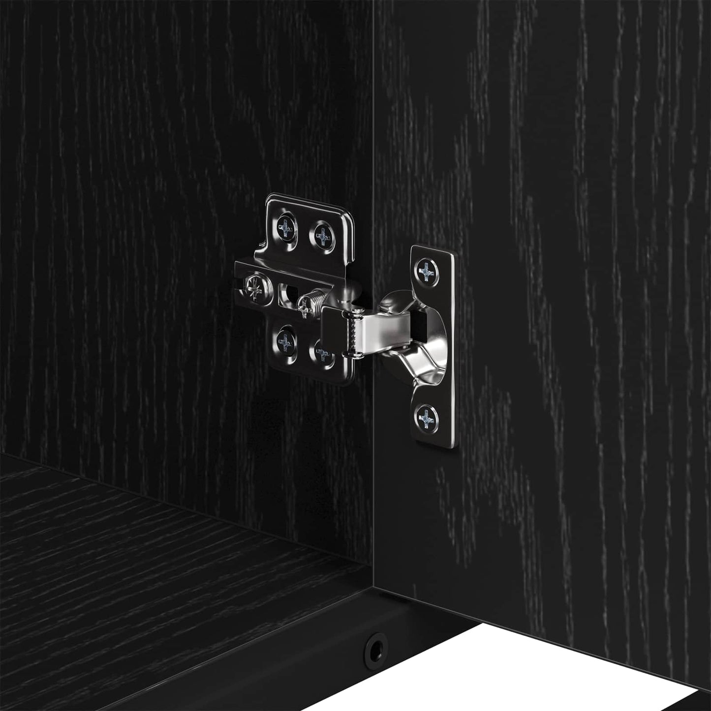 Badkamerkast met lade Zwart Eiken 80 x 33 x 60 cm Bewerkt hout is nu te koop bij PeponiXL, paradijselijk wonen!