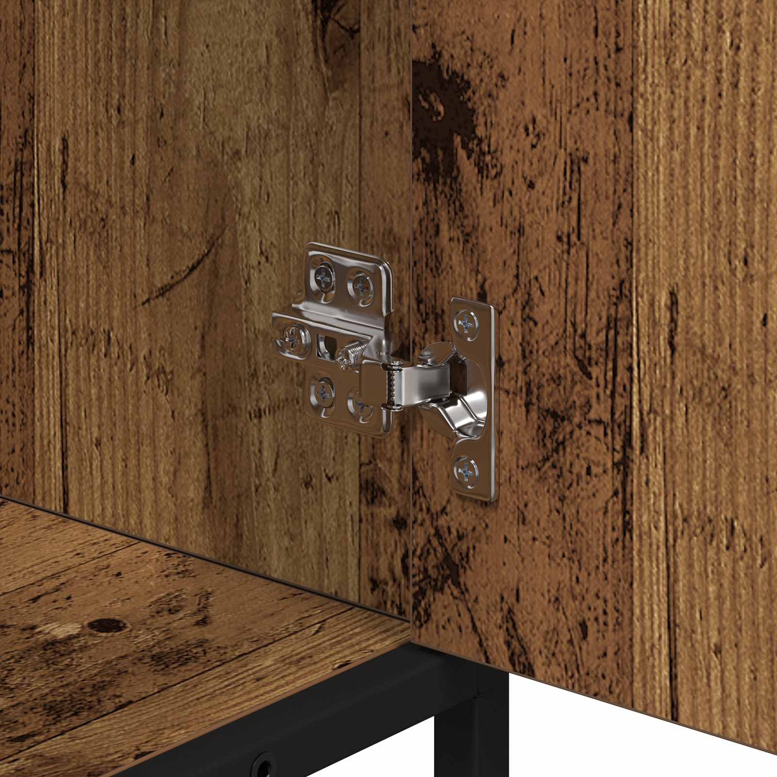 Badkamerkast met plank Oud Hout 65 x 33 x 60 cm Bewerkt hout is nu te koop bij PeponiXL, paradijselijk wonen!
