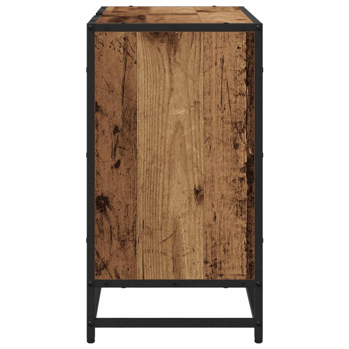 Badkamerkast met plank Oud Hout 65 x 33 x 60 cm Bewerkt hout is nu te koop bij PeponiXL, paradijselijk wonen!