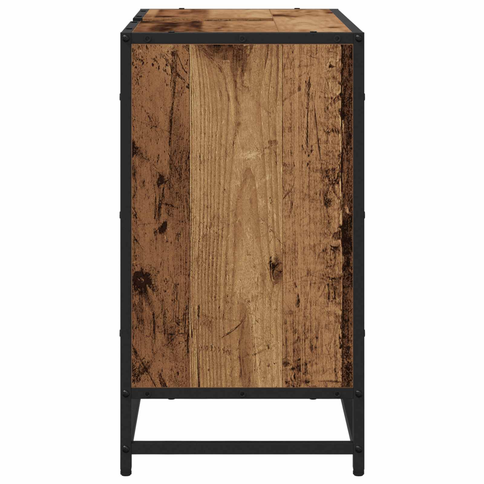Badkamerkast met plank Oud Hout 65 x 33 x 60 cm Bewerkt hout is nu te koop bij PeponiXL, paradijselijk wonen!